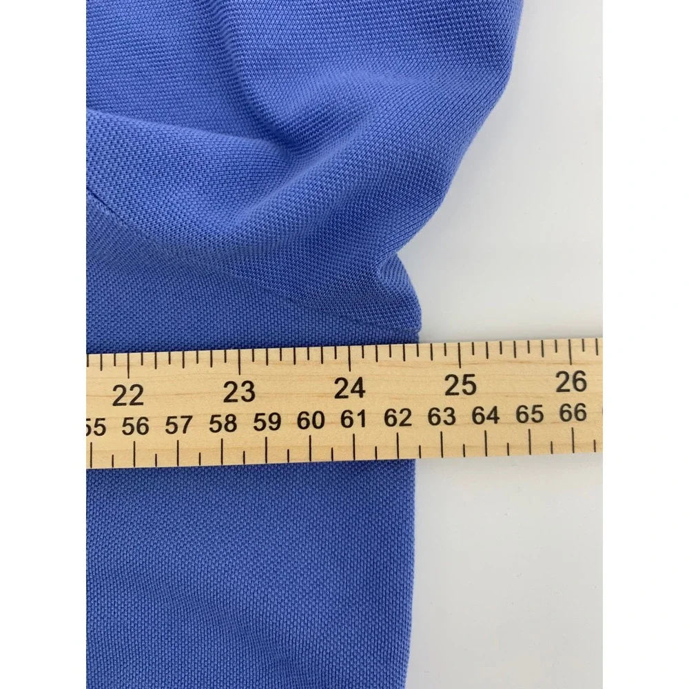 Polo Ralph Lauren Mens Blue Pima Cotton Golf Fit Pocket Polo Shirt Large
